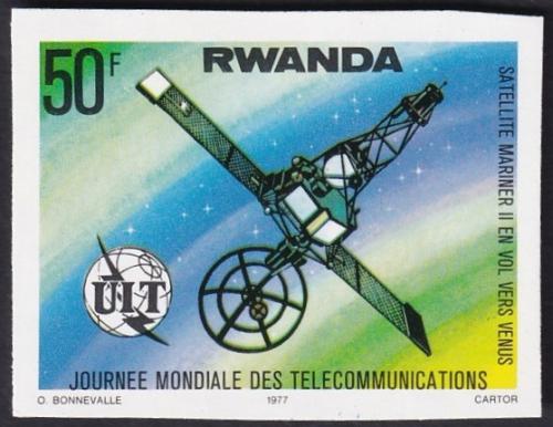 Potovn znmka Rwanda 1977 Kosmick sonda neperf. Mi# 880 B Kat 9