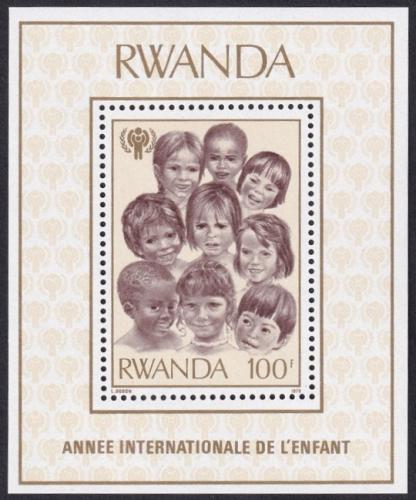 Potovn znmka Rwanda 1979 Mezinrodn rok dt Mi# Block 86