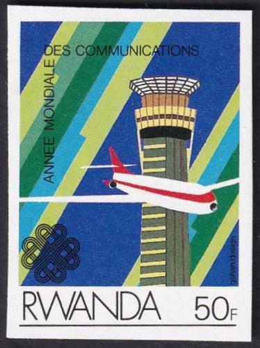 Potovn znmka Rwanda 1984 Komunikace neperf. Mi# 1264 B Kat 9