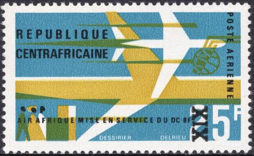Potovn znmka SAR 1966 Air Afrique Mi# 112