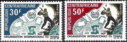 Potovn znmka SAR 1969 ILO, 50. vro Mi# 193-94