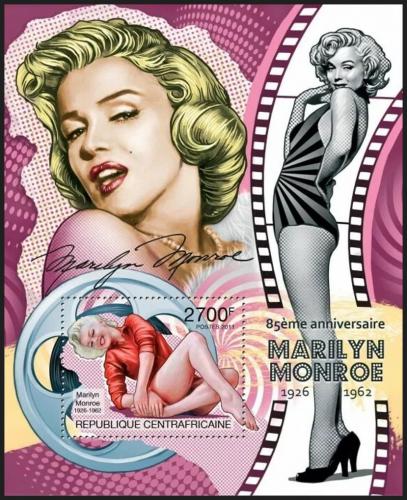 Potovn znmka SAR 2011 Marilyn Monroe Mi# Block 730 Kat 11