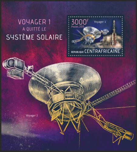 Potovn znmka SAR 2013 Vesmrn sonda Voyager 1 Mi# Block 1107 Kat 14