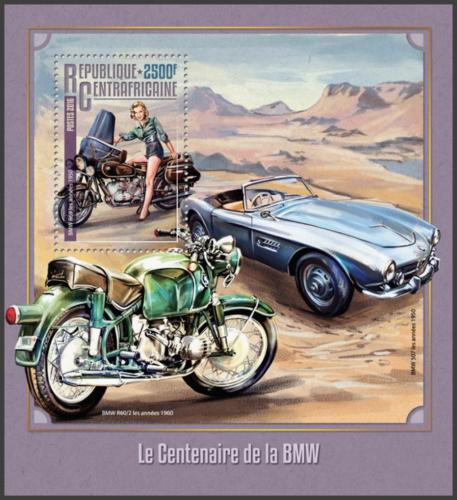 Potovn znmka SAR 2016 Motocykly a automobily BMW Mi# Block 1446 Kat 12