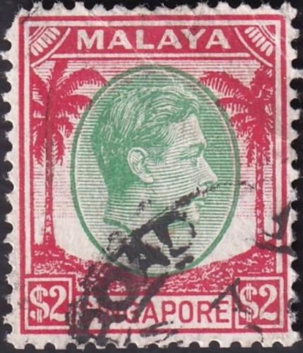 Potovn znmka Singapur 1948 Krl Ji VI. Mi# 19 A Kat 8