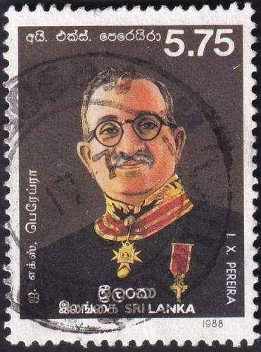 Potovn znmka Sr Lanka 1988 J. X. Pereira, politik Mi# 820