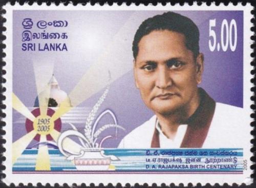 Potovn znmka Sr Lanka 2005 Don Alwin Rajapaksa, politik Mi# 1492