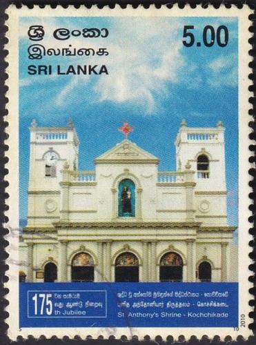 Potovn znmka Sr Lanka 2010 Kostel v Kochchikade Mi# 1784