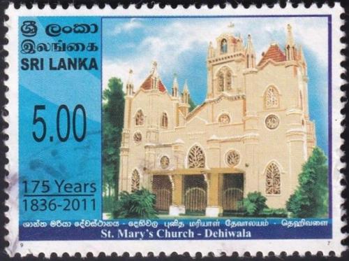 Potovn znmka Sr Lanka 2011 Kostel v Dehiwala Mi# 1829