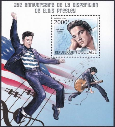 Potovn znmka Togo 2012 Elvis Presley Mi# Block 729 Kat 8 