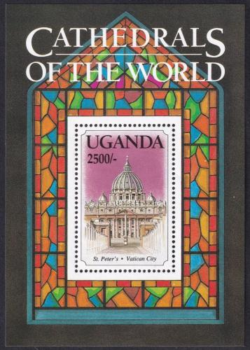 Potovn znmka Uganda 1993 Katedrla sv. Petra Mi# Block 194 Kat 9