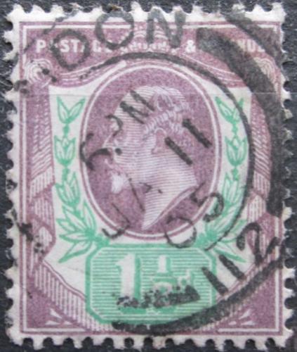 Potovn znmka Velk Britnie 1902 Krl Edward VII. 1A Mi# 105 A Kat 6