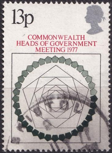 Potovn znmka Velk Britnie 1977 Konference Commonwealthu Mi# 744