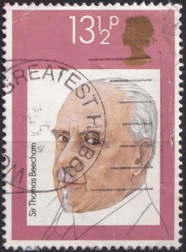 Potovn znmka Velk Britnie 1980 Thomas Beecham, dirigent Mi# 847