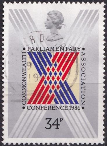 Potovn znmka Velk Britnie 1986 Konference Commonwealthu Mi# 1083