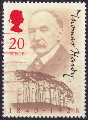 Potovn znmka Velk Britnie 1990 Thomas Hardy, spisovatel Mi# 1274