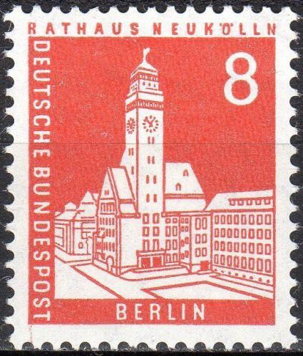 Potovn znmka Zpadn Berln 1959 Radnice Neuklln v Berln Mi# 187