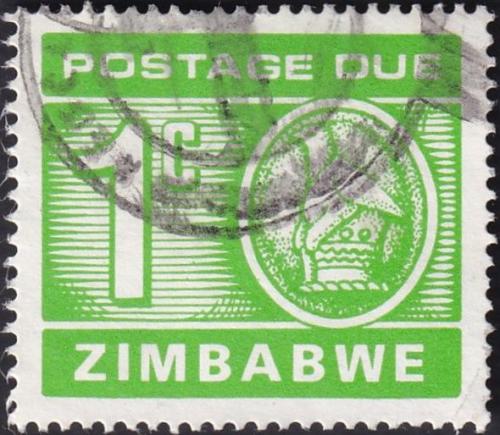 Potovn znmka Zimbabwe 1980 Nominl, doplatn 1A Mi# 16