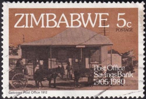 Potovn znmka Zimbabwe 1980 Pota v Gatooma 1A Mi# 247