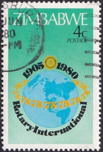 Potovn znmka Zimbabwe 1980 Rotary Intl., 75. vro 1A Mi# 242