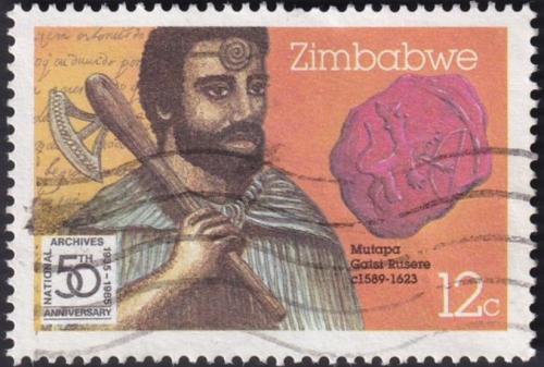 Potovn znmka Zimbabwe 1985 Mutapa Gatsi Rusere 1A Mi# 331