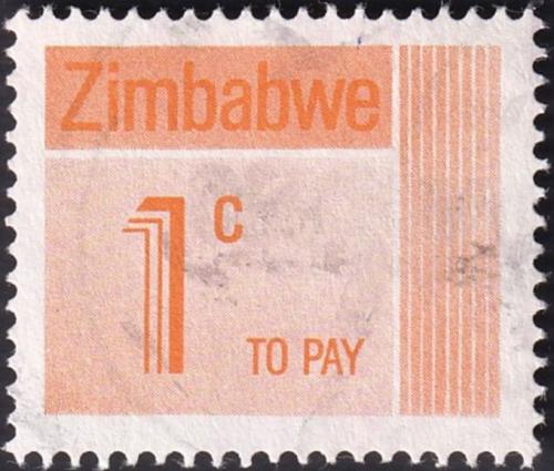 Potovn znmka Zimbabwe 1985 Nominl, doplatn Mi# 21