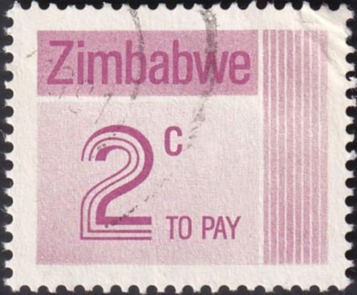 Potovn znmka Zimbabwe 1985 Nominl, doplatn Mi# 22