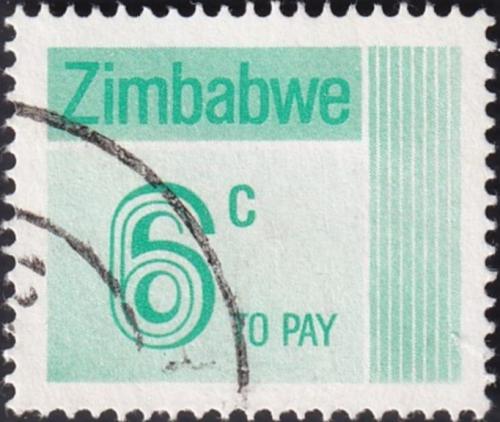 Potovn znmka Zimbabwe 1985 Nominl, doplatn Mi# 23