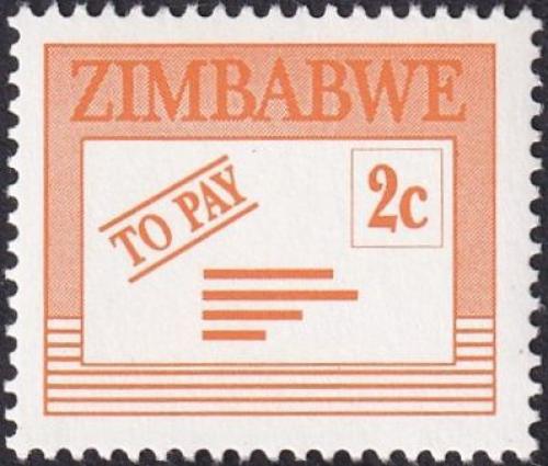 Potovn znmka Zimbabwe 1995 Doplatn Mi# 28