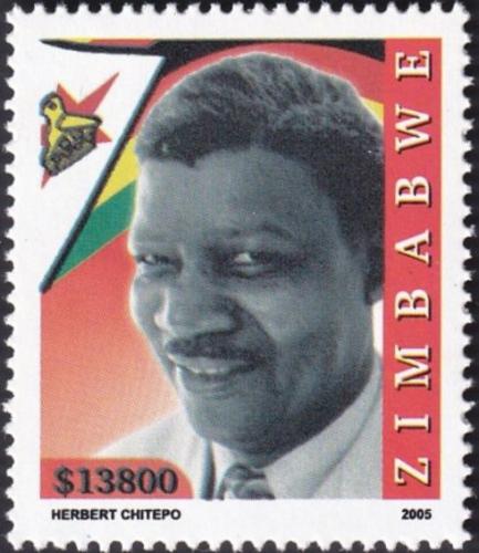 Potovn znmka Zimbabwe 2005 Herbert Wiltshire Hamandishe Chitepo Mi# 823