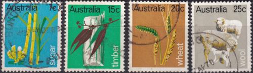 Potovn znmky Austrlie 1969 Primrn prmysl Mi# 418-21