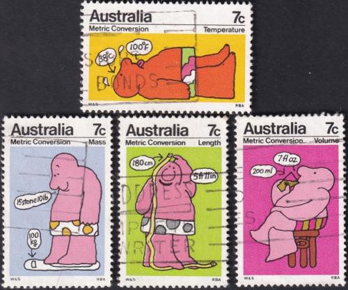 Potovn znmky Austrlie 1972 Metrick soustava Mi# 513-16