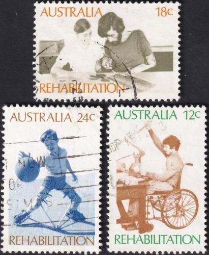 Potovn znmky Austrlie 1972 Rehabilitace Mi# 495-97