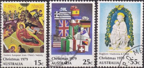 Potovn znmky Austrlie 1979 Vnoce Mi# 696-98