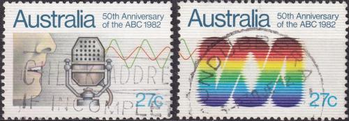 Potovn znmky Austrlie 1982 Rdio a rozhlas Mi# 793-94