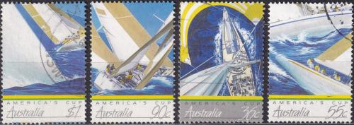 Potovn znmky Austrlie 1987 Regata Americas Cup Mi# 1015-18 Kat 5