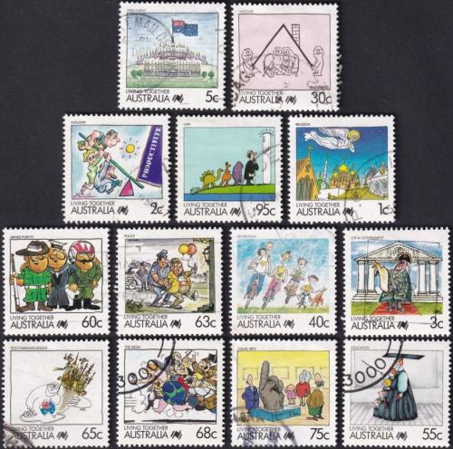 Potovn znmky Austrlie 1988 ivot v Austrlii Mi# 1093-1105