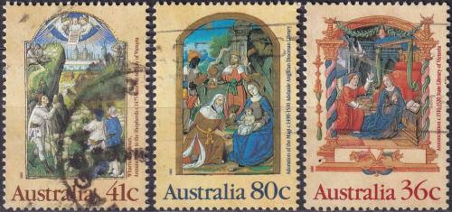 Potovn znmky Austrlie 1989 Vnoce, ilustrace Mi# 1177-79