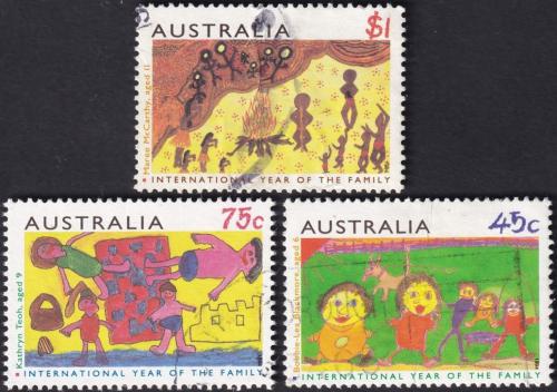 Potovn znmky Austrlie 1994 Dtsk kresby 1A Mi# 1399-1401