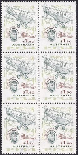 Potovn znmky Austrlie 1994 Letadlo De Havilland estiblok Mi# 1427 Kat 13.20