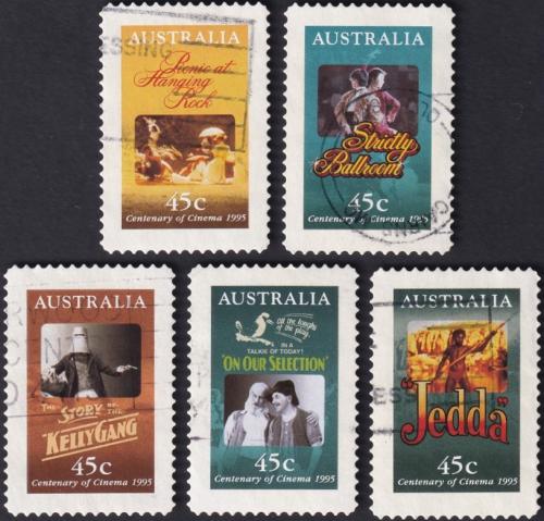 Potovn znmky Austrlie 1995 Filmov plakty Mi# 1483-87 Kat 10