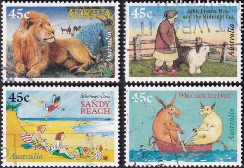 Potovn znmky Austrlie 1996 Ilustrace z dtskch knih 1A Mi# 1582-85