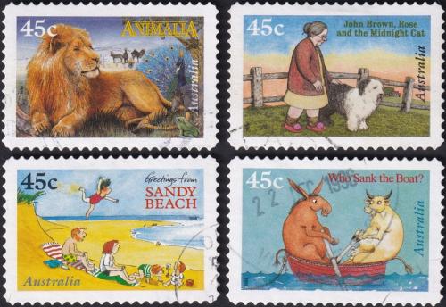 Potovn znmky Austrlie 1996 Ilustrace z dtskch knih 1B Mi# 1586-89