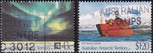 Potovn znmky Australsk Antarktida 1991 Antarktick smluvn systm Mi# 88-89