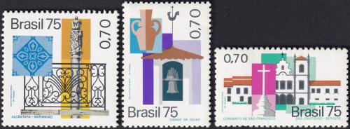 Potovn znmky Brazlie 1975 Historick msta Mi# 1505-07