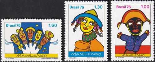 Potovn znmky Brazlie 1976 Loutky Mi# 1554-56