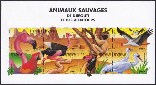 Potovn znmky Dibutsko 2000 Africk fauna TOP SET 1A Mi# 690-97 Kat 22