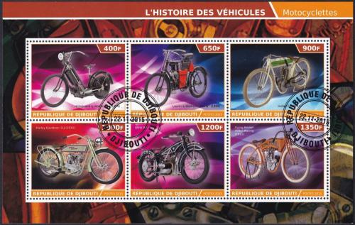 Potovn znmky Dibutsko 2015 Historick motocykly 2E Mi# N/N