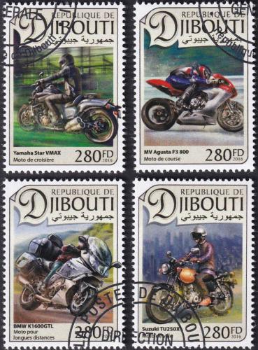 Potovn znmky Dibutsko 2016 Motocykly 1D Mi# 1353-56 Kat 11 