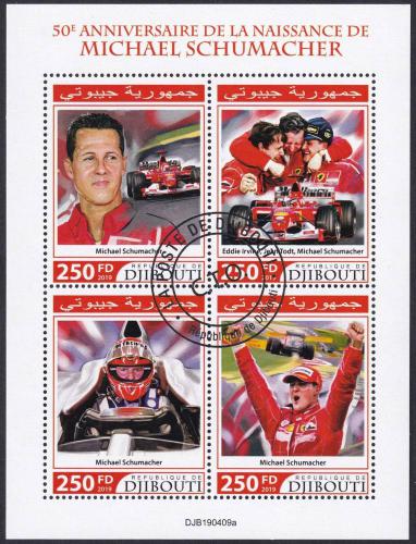 Potovn znmky Dibutsko 2019 Michael Schumacher 1E Mi# 3086-89 Kat 10.50